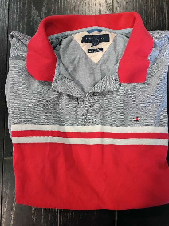 Tommy Hilfiger Other - Tommy Hilfiger Men’s Vintage  Red and Gray Polo Shirt